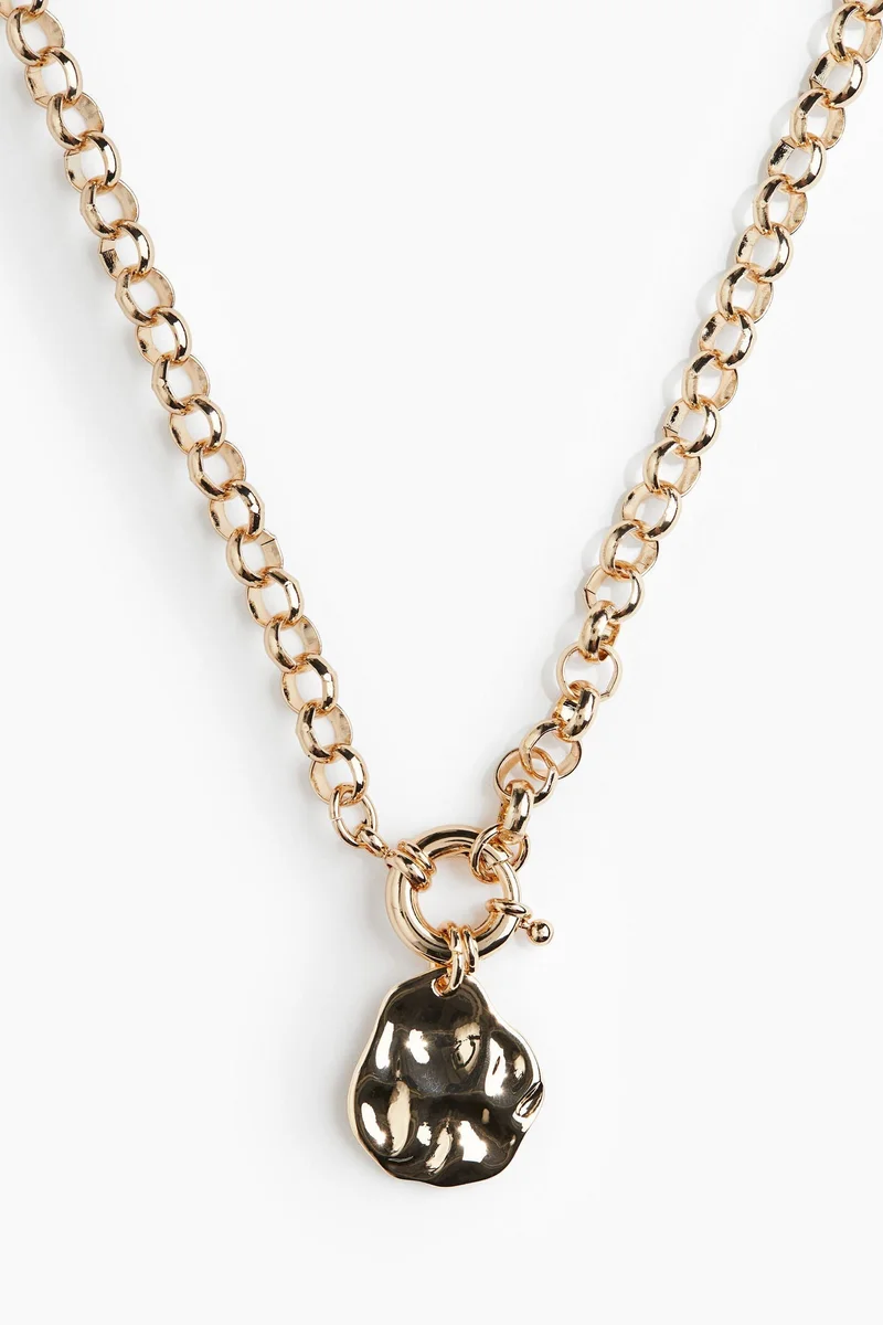 H&M Disc-pendant chain necklace